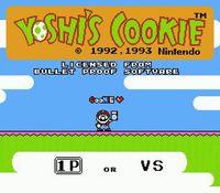 une photo d'Ã©cran de Yoshi s Cookie sur Nintendo Nes